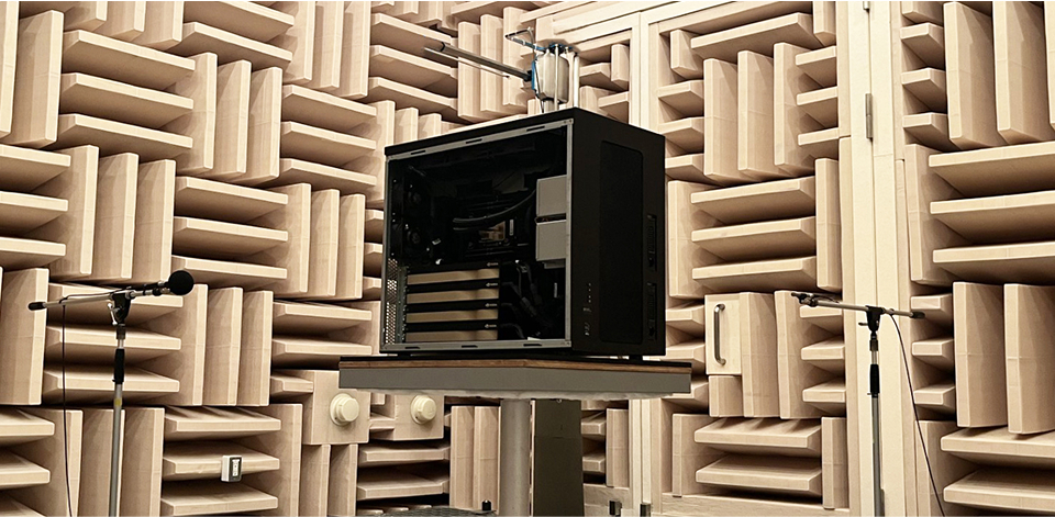 公的第三者機関で動作音のテスト検証